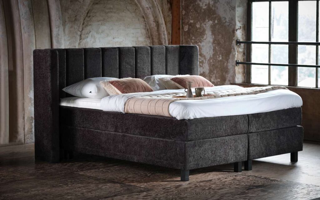 Pullman boxspring New Orleans Cozy hoofdbord met zijhoeken