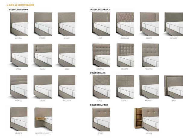 Beka boxsprings keuze boxspring hoofdborden