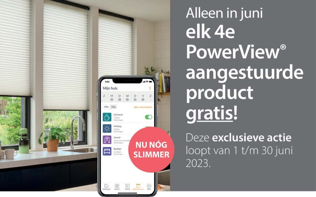 luxaflex gratis elektrisch bedienen powerview