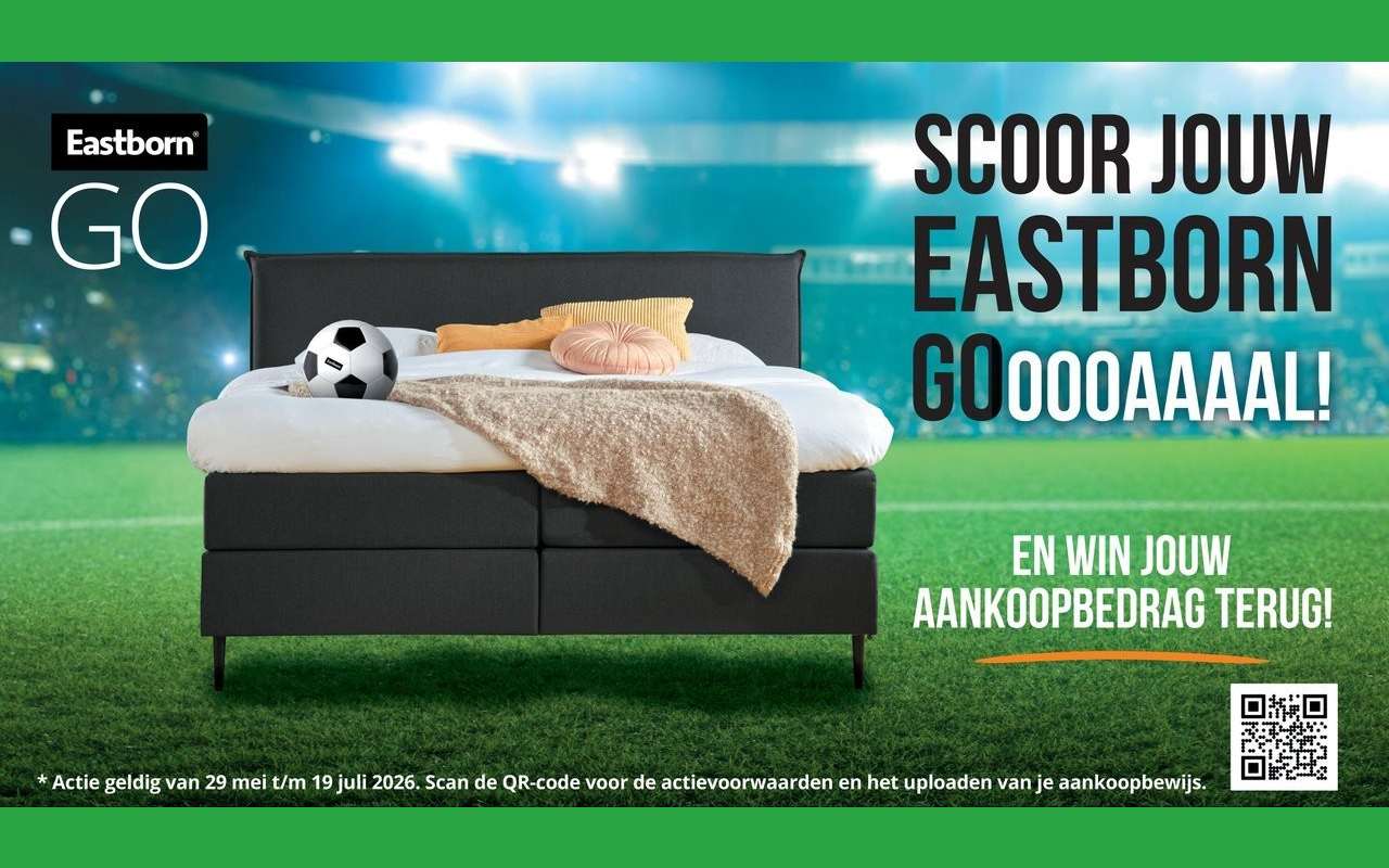 Voetbal aktie bedden Eastborn Go terugwinaktie 29-05-2026 19-07-2026